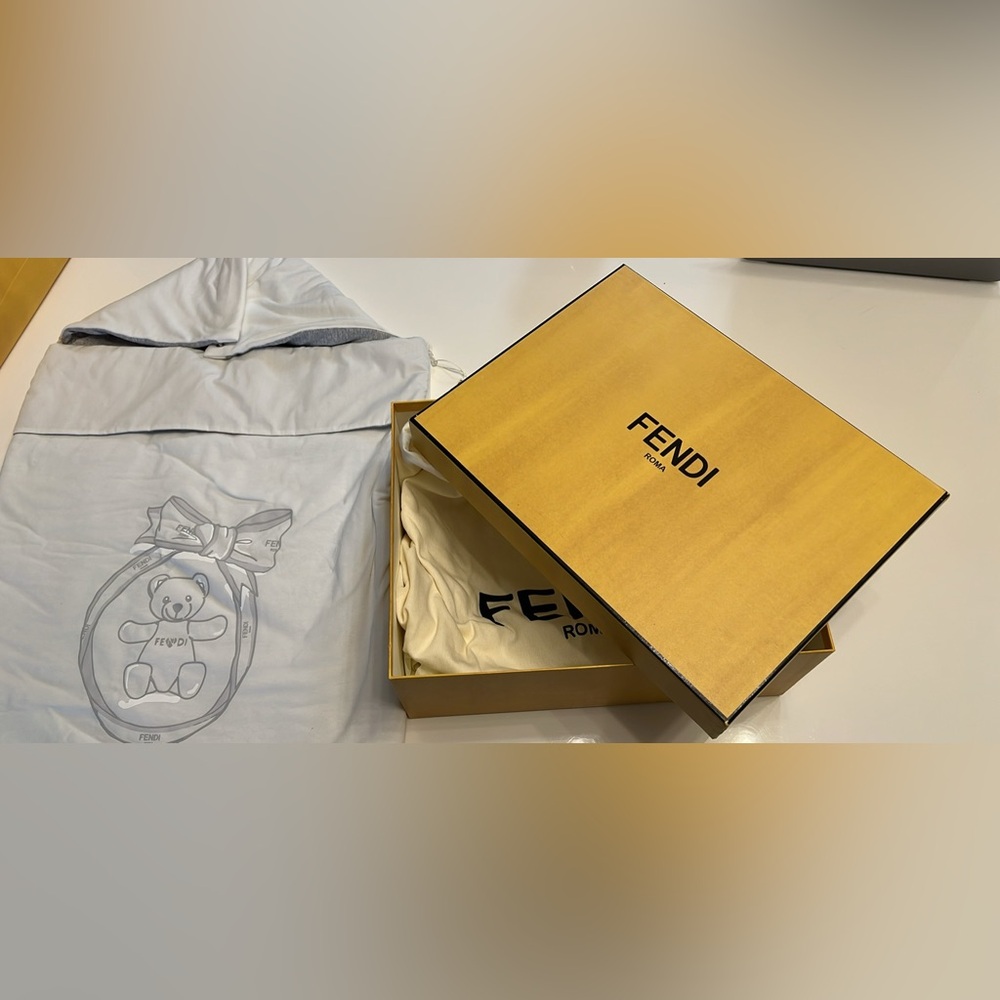 FENDI Teddy-print Sleeping Bag in Cotton